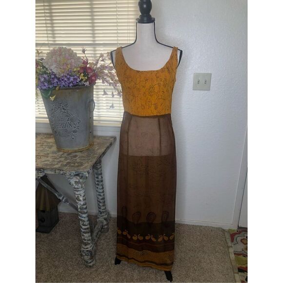 Cache Three Piece Brown and Gold Boho Tunic and Harem Pants - Picture 2 of 16